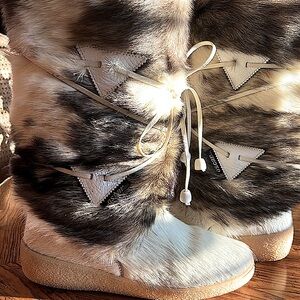 🔥StunningNWOTIB OscarSport HANDMADE Leather&Fox Fur.Rare New&IntactBox.S:8 ITALY